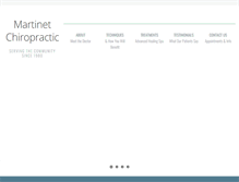Tablet Screenshot of martinetchiropractic.com